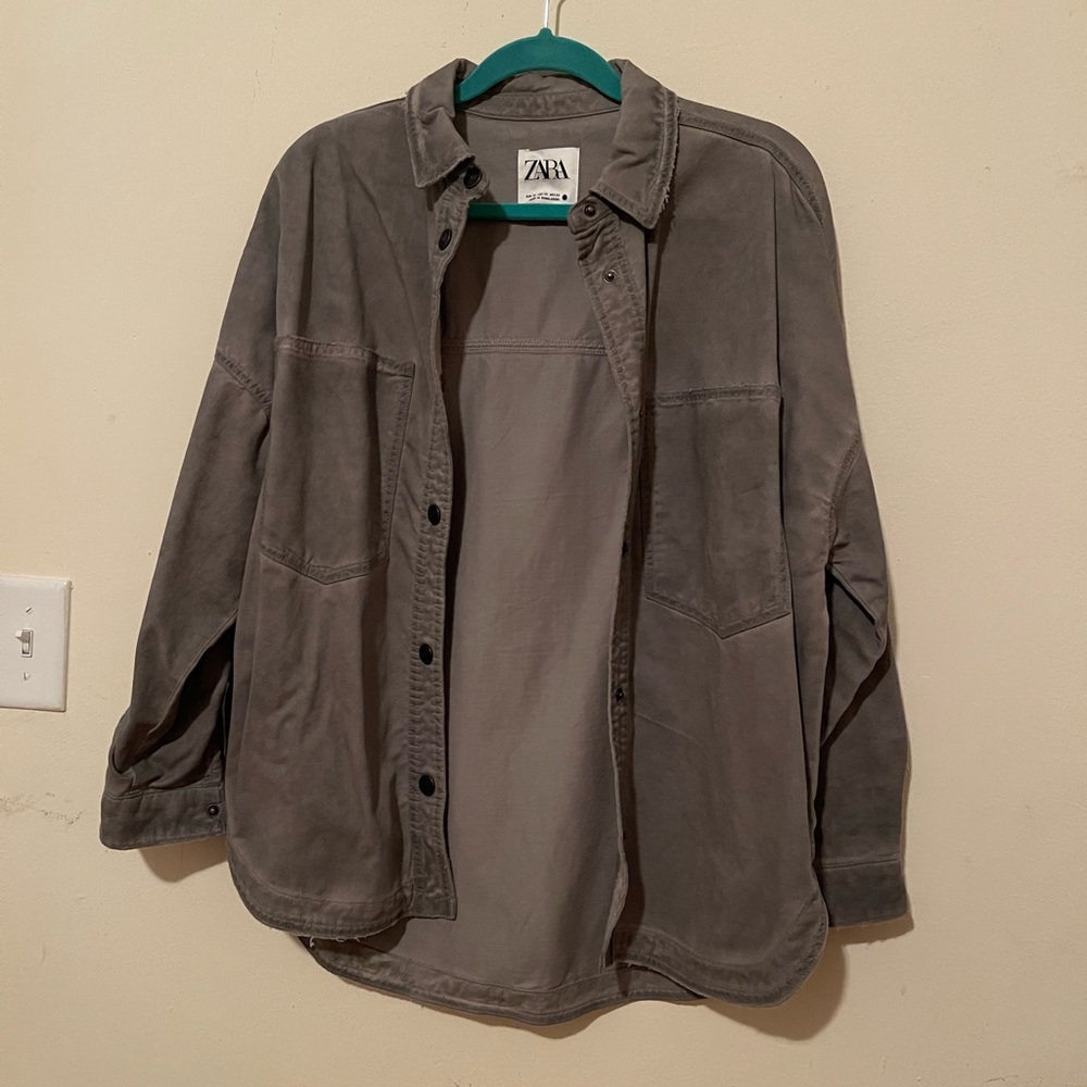 Washed Effect Oversized Shirt - image 6